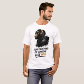 Train Je Geest Chimpansee T-shirt (Voorkant volledig)