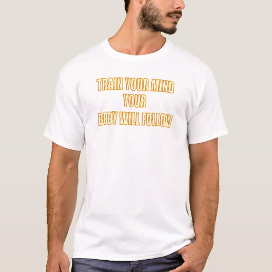 Train je geest t-shirt (Voorkant)