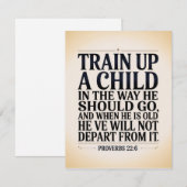 Train Je Kind Op Kaart (Voorkant / Achterkant)