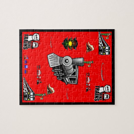 Train Jigzaag Puzzle Legpuzzel (Horizontaal)