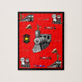 Train Jigzaag Puzzle Legpuzzel (Verticaal)