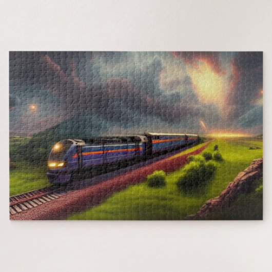 Train Jigzaag Puzzle Legpuzzel (Horizontaal)