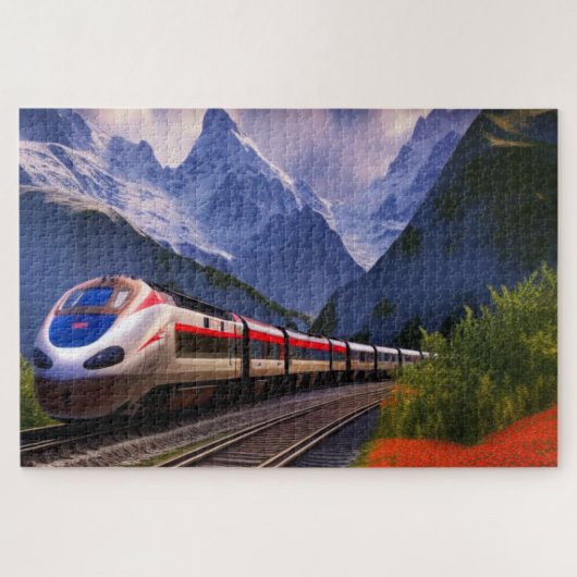 Train Jigzaag Puzzle Legpuzzel (Horizontaal)