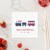 Train Kids Birthday Paper Napkins Servet (Insitu)