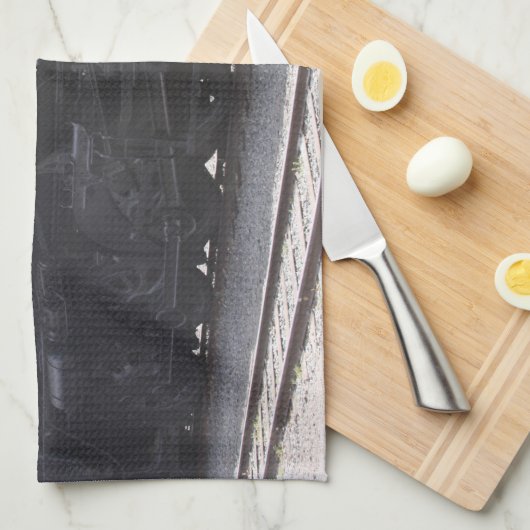 Train Kitchen Towel Theedoek (Quarter Fold)