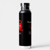 Train krankzinnig of blijf hetzelfde - Gym Motivat Waterfles (Links)