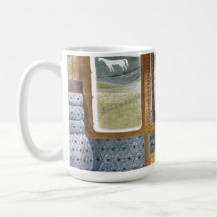 Train Landschap Landschap door Eric Ravilious Koffiemok