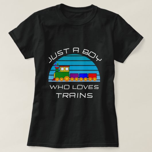 Train liefhebbers voor jongens peuters gewoon een t-shirt (Design voorkant)