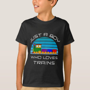 Train liefhebbers voor jongens peuters gewoon een  t-shirt