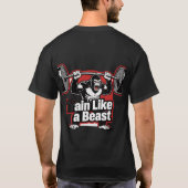 Train Like a Beast Gorilla Gym Shirt (Achterkant)