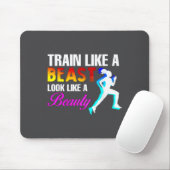 Train Like A Look Like A Beauty Fitness  Muismat (Met muis)