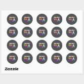 Train Like A Look Like A Beauty Fitness  Ronde Sticker (Vel)
