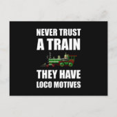 Train Loco Motives Funny Fan Briefkaart (Voorkant)