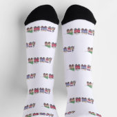 Train-locomotief voor noord-pool of bustvakantie sokken (Top)