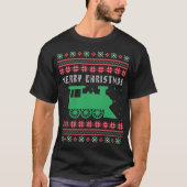 Train Locomotive Ugly KerstSweater T-shirt (Voorkant)