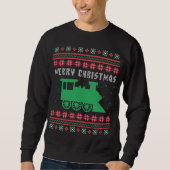 Train Locomotive Ugly KerstSweater Trui (Voorkant)