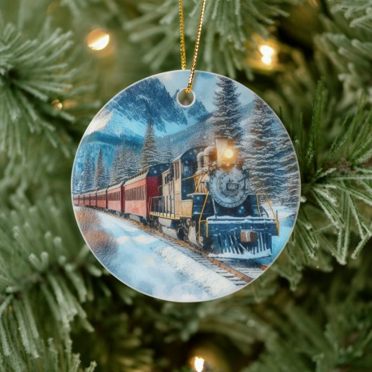 Train Lover Christmas Gift Ornament (Boom)