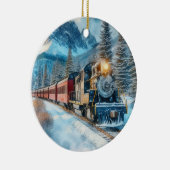 Train Lover Christmas Gift Ornament (Rechts)