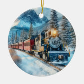 Train Lover Christmas Gift Ornament (Voorkant)