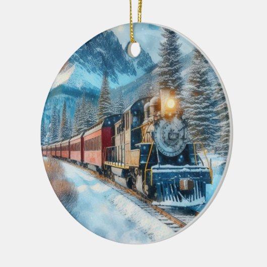 Train Lover Christmas Gift Ornament (Links)