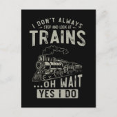 Train Lover Funny Trainspotter Railroad Briefkaart (Voorkant)