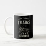 Train Lover Funny Trainspotter Railroad Koffiemok<br><div class="desc">Train Lover Funny Trainspotter Railroad Locomotive. Funny Railway Enthusiast Humor Railfan.</div>