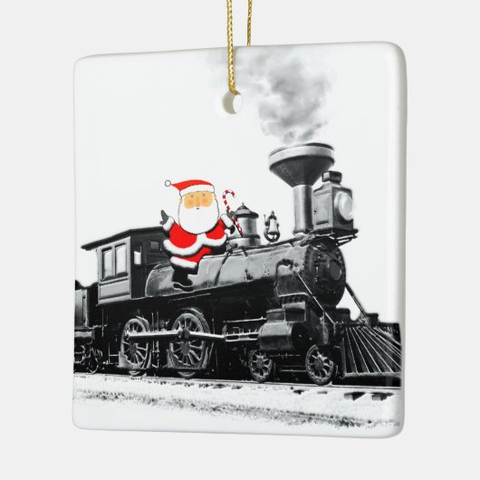 Train Lover Keramisch Ornament (Links)