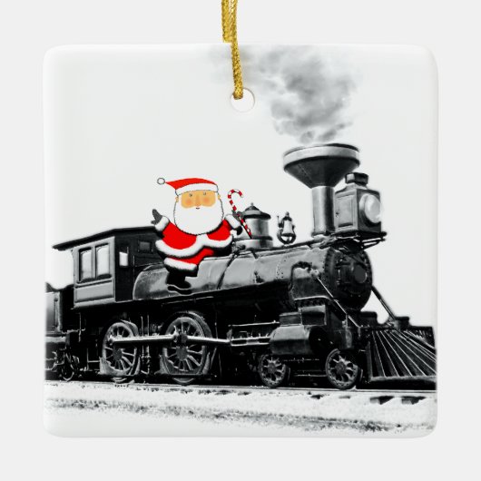 Train Lover Keramisch Ornament (Voorkant)
