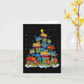 Train Lover Xmas - kerstmantrein Kaart (Gele Bloem)