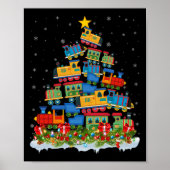 Train Lover Xmas - kerstmantrein Poster (Voorkant)