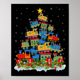 Train Lover Xmas - kerstmantrein Poster