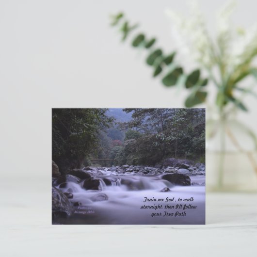 Train me God to Walk Briefkaart Psalm 86 (Staand voorkant)