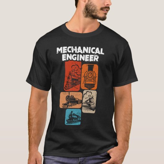Train Mechanical Engineer Railroad Engineer Job Ti T-shirt (Voorkant)