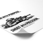 Train met Doel Schutter Tee Printbare Download Poster (Hoek)