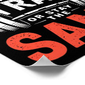 Train met spanning - Fitness Bodybuilding Workout Poster (Hoek)