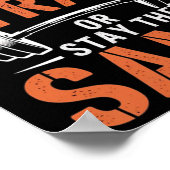 Train met spanning - Fitness Motivatie Gym Muscle Poster (Hoek)