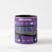 Train Monorail Autisme Asperger Sensorisch Mok (Midden)