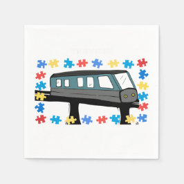 Train Monorail Autisme Asperger Sensorisch Servet