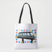 Train Monorail Autisme Asperger Sensorisch Tote Bag (Voorkant)