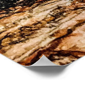 "Train naast Rogers Feedmill" gekleurd potlood Poster (Hoek)