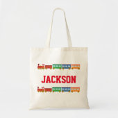 Train Name Bag Tote Bag (Voorkant)