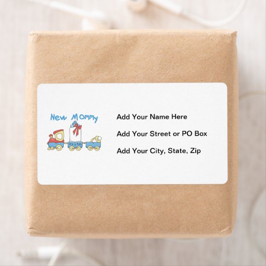 Train New Mammie Het is een Jongen Gifts Etiket (Insitu)