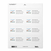 Train New Mammie Het is een Jongen Gifts Etiket (Full Sheet)