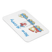 Train New Mammie Het is een Jongen Gifts Magneet (Rechterzijde)