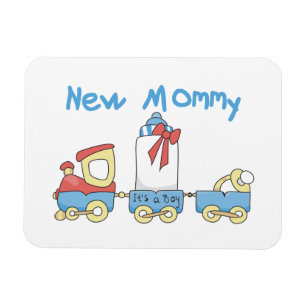 Train New Mammie Het is een Jongen Gifts Magneet