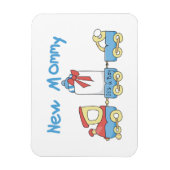 Train New Mammie Het is een Jongen Gifts Magneet (Verticaal)