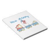 Train New Mammie Het is een Jongen Gifts Notitieblok (Schuin)