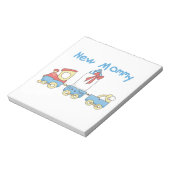 Train New Mammie Het is een Jongen Gifts Notitieblok (Linkerzijde)