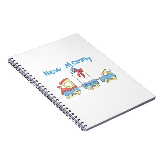 Train New Mammie Het is een Jongen Gifts Notitieboek (Rechterzijde)