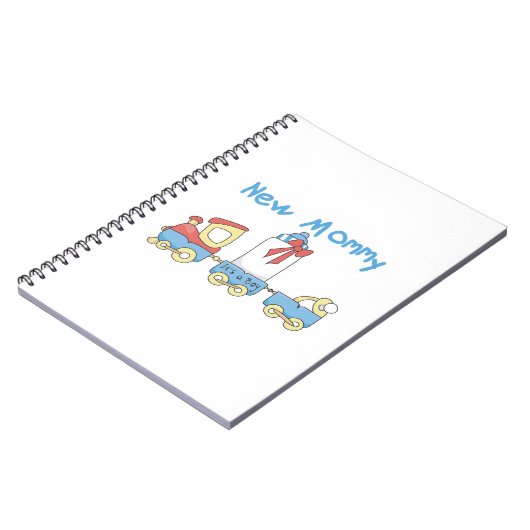 Train New Mammie Het is een Jongen Gifts Notitieboek (Linkerzijde)